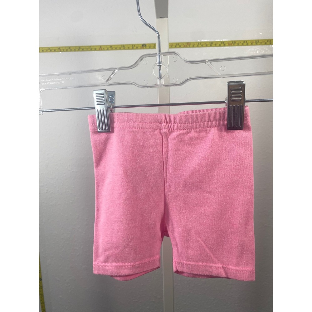 Garanimals Baby Girls Pink Bike Shorts Size 12M Stretch Cotton Blend GT33817